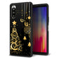 Y!mobile エクスペリア10 II A001SO 強化ガラス＆TPUスマホケース ガラプリ【721 その他のカラークリスマスツリー】