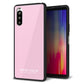 Y!mobile エクスペリア10 II A001SO 強化ガラス＆TPUスマホケース ガラプリ【KM903 パステルカラー(パステルローズピンク)】