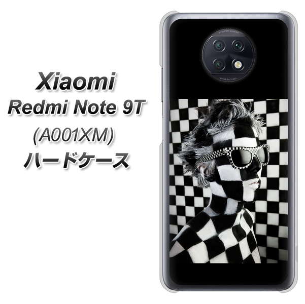 SoftBank Xiaomi（シャオミ）Redmi Note 9T A001XM 高画質仕上げ 背面印刷 ハードケース【357 bk&wh】