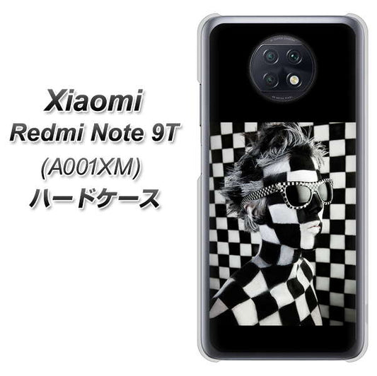 SoftBank Xiaomi（シャオミ）Redmi Note 9T A001XM 高画質仕上げ 背面印刷 ハードケース【357 bk&wh】