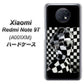 SoftBank Xiaomi（シャオミ）Redmi Note 9T A001XM 高画質仕上げ 背面印刷 ハードケース【357 bk&wh】