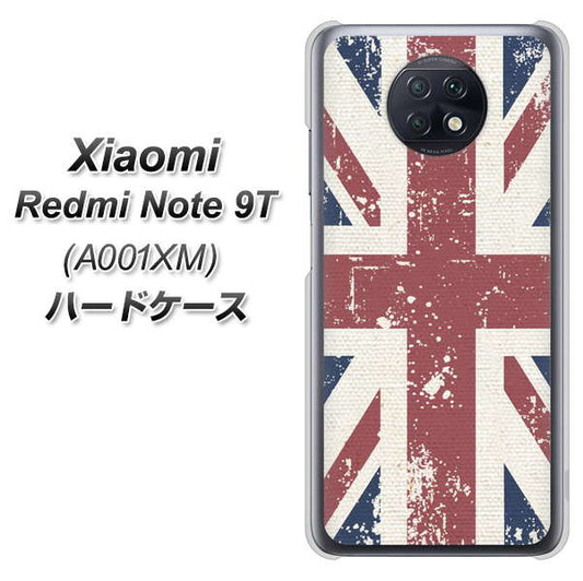 SoftBank Xiaomi（シャオミ）Redmi Note 9T A001XM 高画質仕上げ 背面印刷 ハードケース【506 ユニオンジャック ビンテージ】