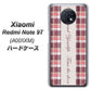 SoftBank Xiaomi（シャオミ）Redmi Note 9T A001XM 高画質仕上げ 背面印刷 ハードケース【518 チェック柄besuty】