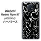 SoftBank Xiaomi（シャオミ）Redmi Note 9T A001XM 高画質仕上げ 背面印刷 ハードケース【1124 ハート BK＆WH】