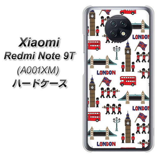 SoftBank Xiaomi（シャオミ）Redmi Note 9T A001XM 高画質仕上げ 背面印刷 ハードケース【EK811 ロンドンの街】