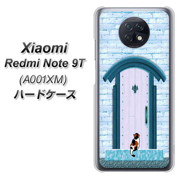 SoftBank Xiaomi（シャオミ）Redmi Note 9T A001XM 高画質仕上げ 背面印刷 ハードケース【YA953 石ドア03 素材クリア】