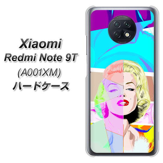 SoftBank Xiaomi（シャオミ）Redmi Note 9T A001XM 高画質仕上げ 背面印刷 ハードケース【YJ210 マリリンモンローデザイン（C）】