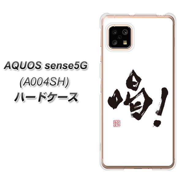 SoftBank アクオスセンス5G A004SH 高画質仕上げ 背面印刷 ハードケース【OE845 喝！】