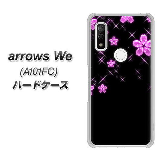 arrows We A101FC 高画質仕上げ 背面印刷 ハードケース【019 桜クリスタル】