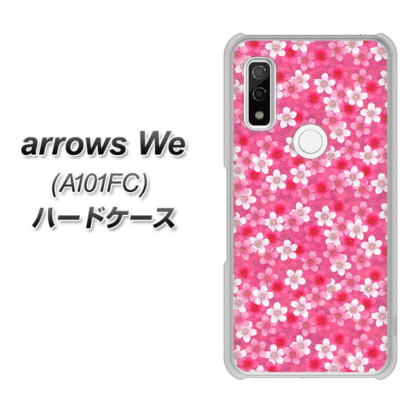 arrows We A101FC 高画質仕上げ 背面印刷 ハードケース【065 さくら】