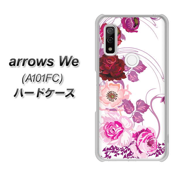 arrows We A101FC 高画質仕上げ 背面印刷 ハードケース【116 ６月のバラ】