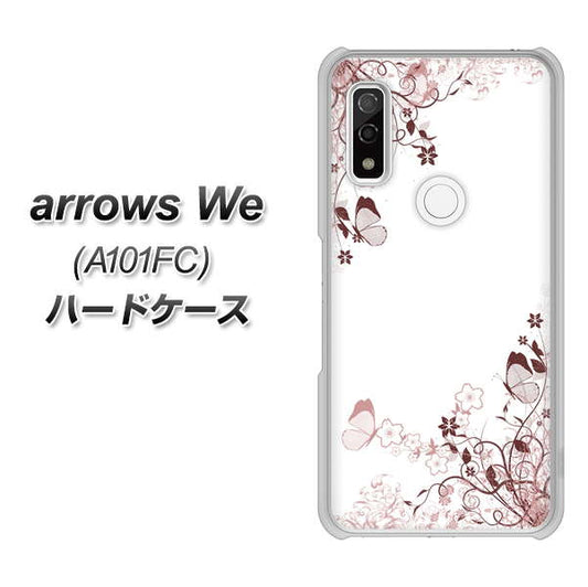 arrows We A101FC 高画質仕上げ 背面印刷 ハードケース【142 桔梗と桜と蝶】