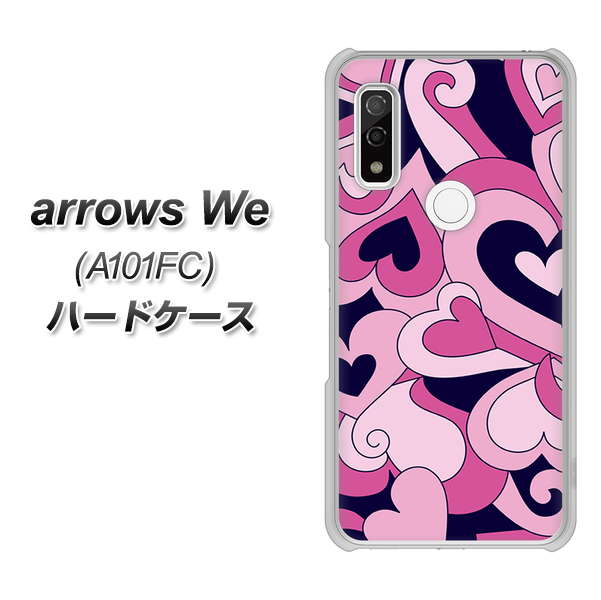 arrows We A101FC 高画質仕上げ 背面印刷 ハードケース【223 ハートの調べ】