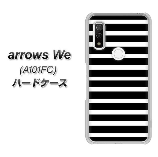 arrows We A101FC 高画質仕上げ 背面印刷 ハードケース【330 サイドボーダーブラック】