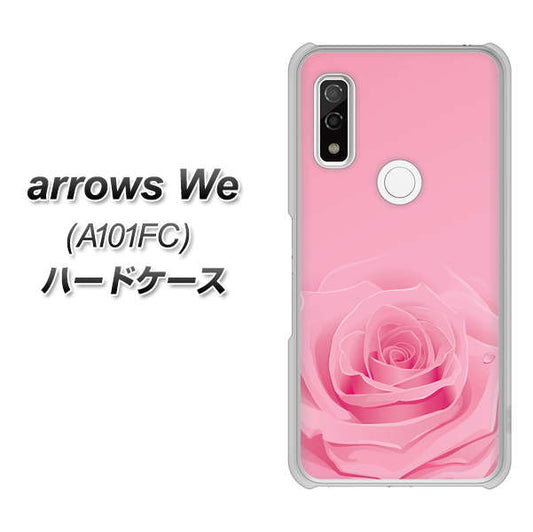 arrows We A101FC 高画質仕上げ 背面印刷 ハードケース【401 ピンクのバラ】