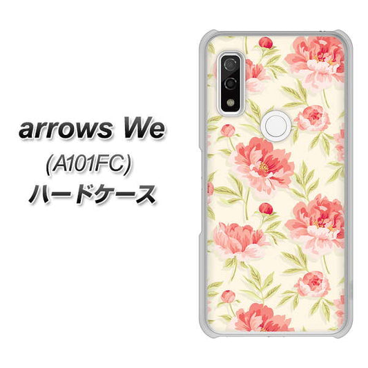 arrows We A101FC 高画質仕上げ 背面印刷 ハードケース【594 北欧の小花】