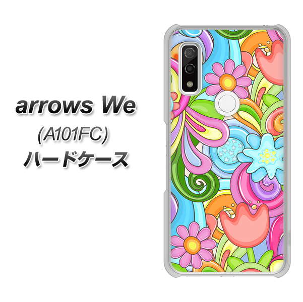 arrows We A101FC 高画質仕上げ 背面印刷 ハードケース【713 ミラクルフラワー】
