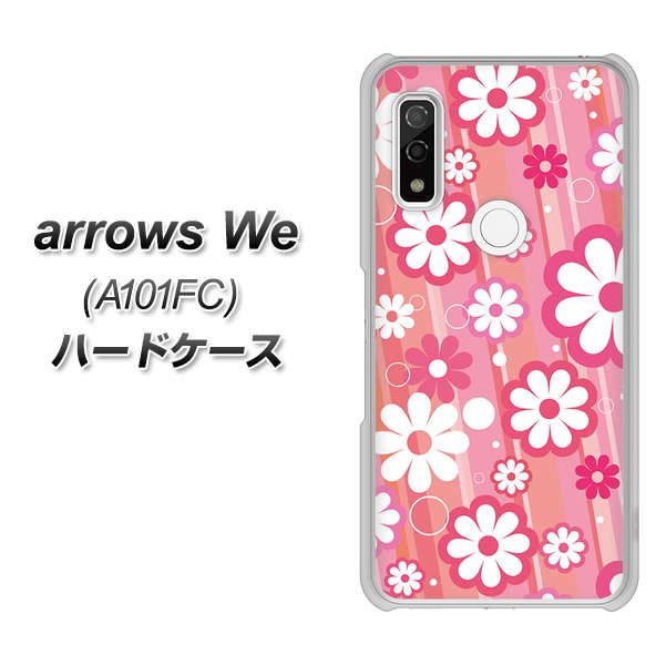 arrows We A101FC 高画質仕上げ 背面印刷 ハードケース【751 マーガレット（ピンク系）】