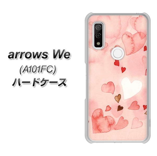 arrows We A101FC 高画質仕上げ 背面印刷 ハードケース【1125 ハートの和紙】