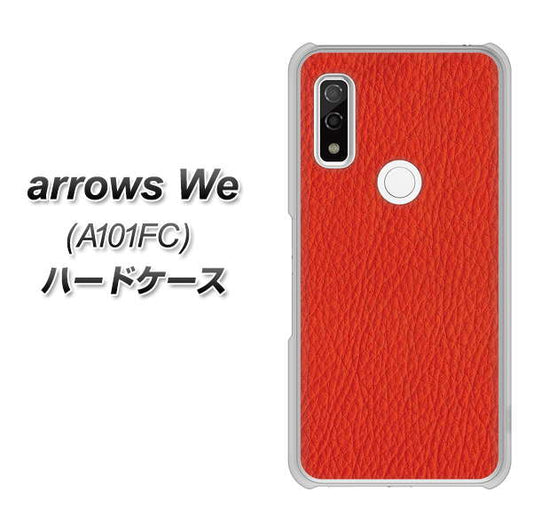 arrows We A101FC 高画質仕上げ 背面印刷 ハードケース【EK852 レザー風レッド】