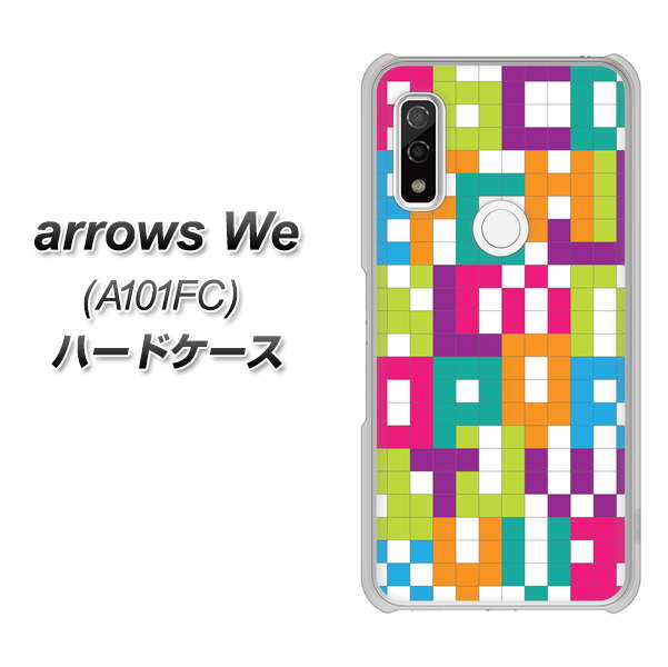 arrows We A101FC 高画質仕上げ 背面印刷 ハードケース【IB916 ブロックアルファベット】
