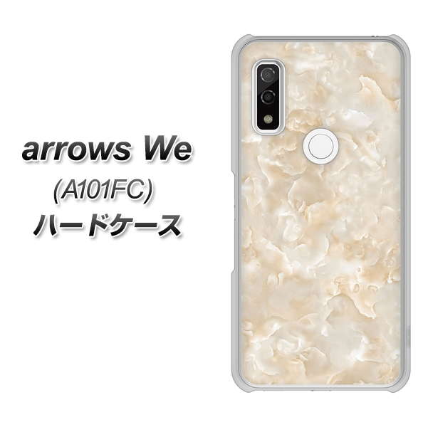 arrows We A101FC 高画質仕上げ 背面印刷 ハードケース【KM872 大理石パール】