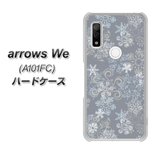 arrows We A101FC 高画質仕上げ 背面印刷 ハードケース【XA801 雪の結晶】