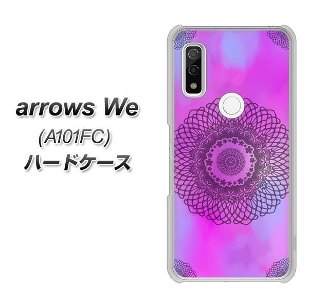 arrows We A101FC 高画質仕上げ 背面印刷 ハードケース【YJ344 レース】