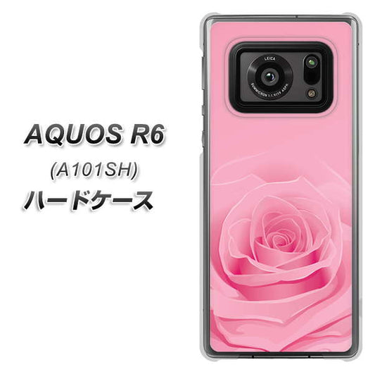 アクオスR6 A101SH 高画質仕上げ 背面印刷 ハードケース【401 ピンクのバラ】