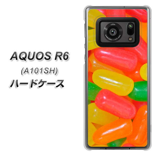 アクオスR6 A101SH 高画質仕上げ 背面印刷 ハードケース【449 ジェリービーンズ】