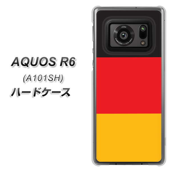 アクオスR6 A101SH 高画質仕上げ 背面印刷 ハードケース【675 ドイツ】