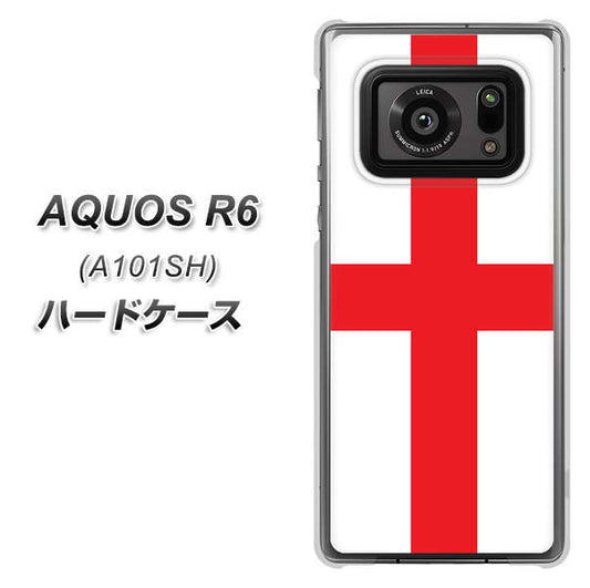 アクオスR6 A101SH 高画質仕上げ 背面印刷 ハードケース【677 イングランド】