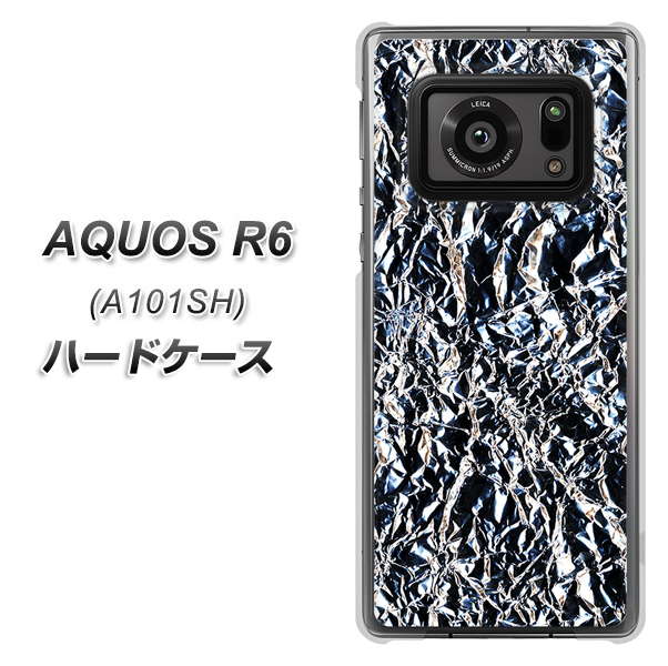 アクオスR6 A101SH 高画質仕上げ 背面印刷 ハードケース【EK835  スタイリッシュアルミシルバー】