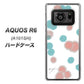 アクオスR6 A101SH 高画質仕上げ 背面印刷 ハードケース【OE834 滴 水色×ピンク】