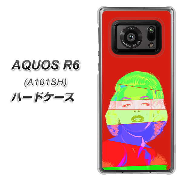 アクオスR6 A101SH 高画質仕上げ 背面印刷 ハードケース【YJ209 マリリンモンローデザイン（B）】
