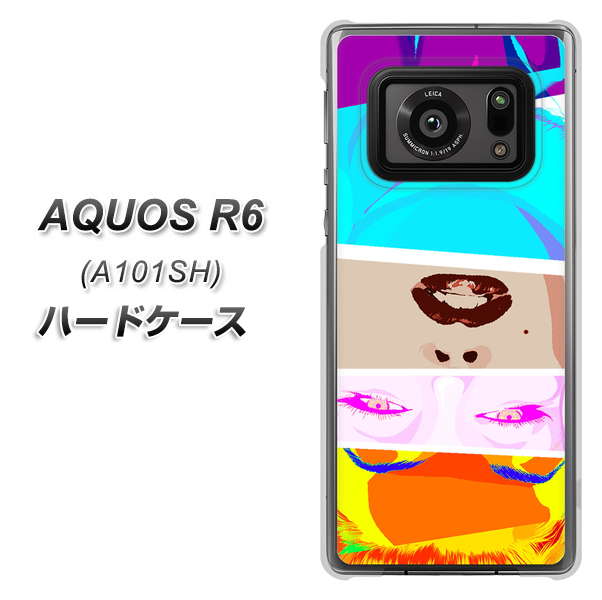 アクオスR6 A101SH 高画質仕上げ 背面印刷 ハードケース【YJ211 マリリンモンローデザイン（D）】