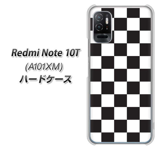 Redmi Note 10T A101XM SoftBank 高画質仕上げ 背面印刷 ハードケース【151 フラッグチェック】