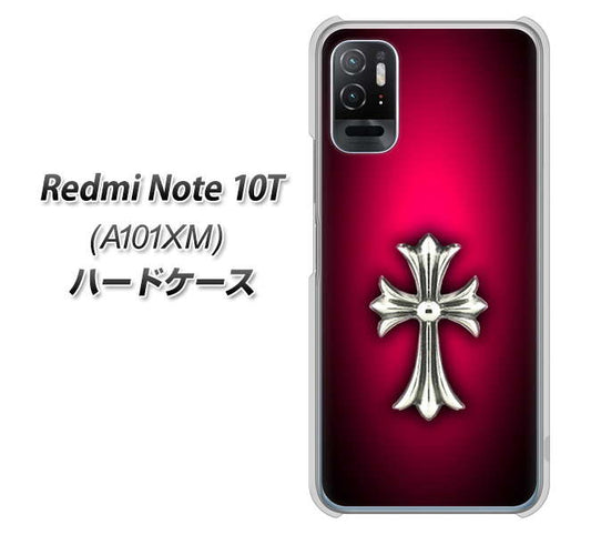 Redmi Note 10T A101XM SoftBank 高画質仕上げ 背面印刷 ハードケース【249 クロスレッド】