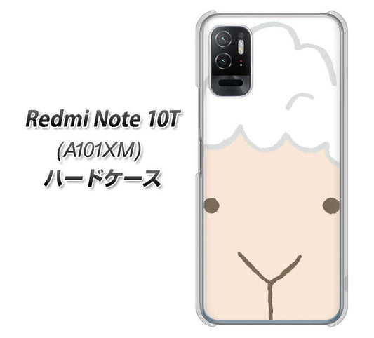 Redmi Note 10T A101XM SoftBank 高画質仕上げ 背面印刷 ハードケース【346 ひつじ】