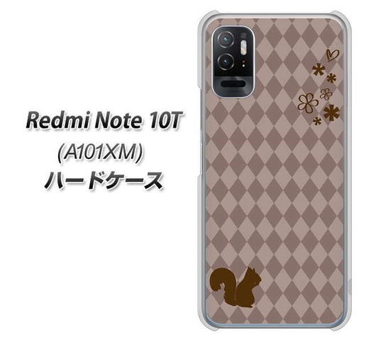 Redmi Note 10T A101XM SoftBank 高画質仕上げ 背面印刷 ハードケース【515 リス】