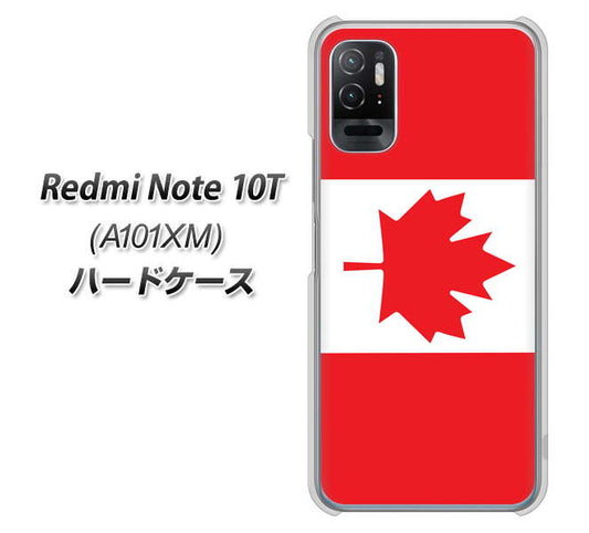 Redmi Note 10T A101XM SoftBank 高画質仕上げ 背面印刷 ハードケース【669 カナダ】