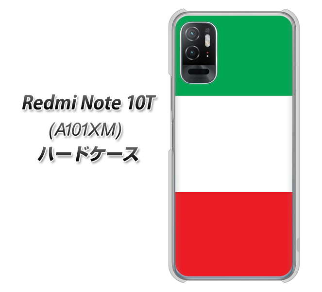 Redmi Note 10T A101XM SoftBank 高画質仕上げ 背面印刷 ハードケース【676 イタリア】