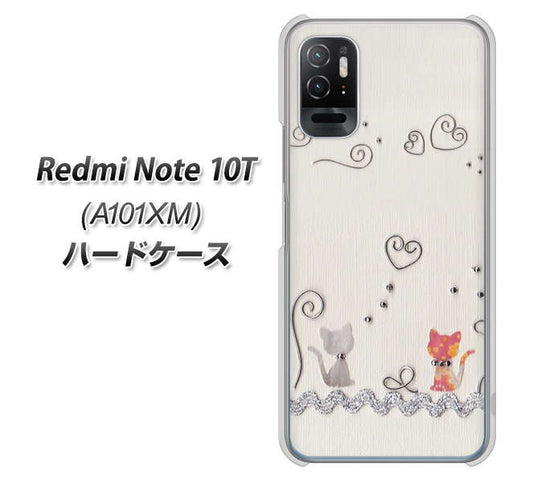 Redmi Note 10T A101XM SoftBank 高画質仕上げ 背面印刷 ハードケース【1103 クラフト写真ネコ】