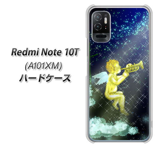 Redmi Note 10T A101XM SoftBank 高画質仕上げ 背面印刷 ハードケース【1248 天使の演奏】