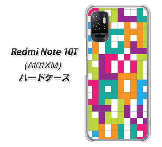 Redmi Note 10T A101XM SoftBank 高画質仕上げ 背面印刷 ハードケース【IB916 ブロックアルファベット】