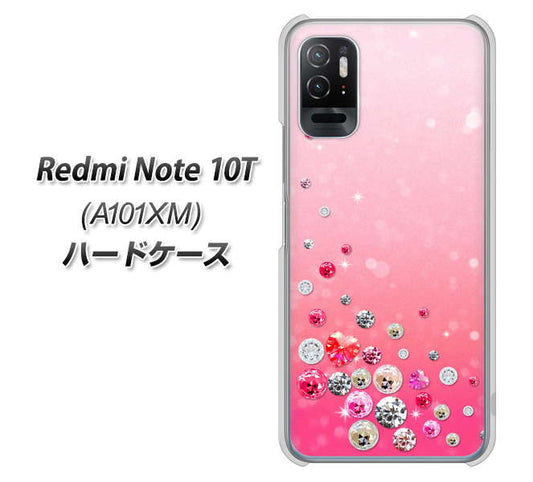 Redmi Note 10T A101XM SoftBank 高画質仕上げ 背面印刷 ハードケース【SC822 スワロデコ風プリント】