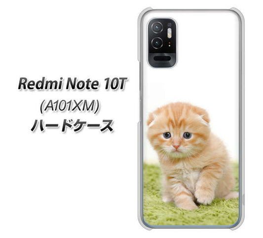 Redmi Note 10T A101XM SoftBank 高画質仕上げ 背面印刷 ハードケース【VA802 ネコこっそり】