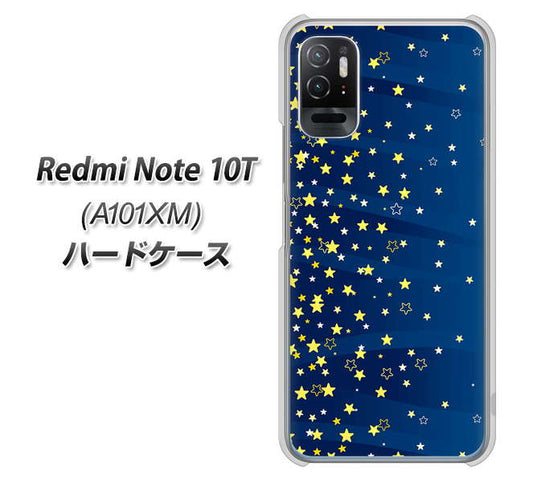 Redmi Note 10T A101XM SoftBank 高画質仕上げ 背面印刷 ハードケース【VA842 満天の星空】