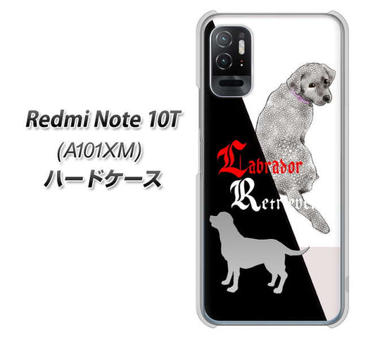 Redmi Note 10T A101XM SoftBank 高画質仕上げ 背面印刷 ハードケース【YD822 ラブラドールレトリバー03】
