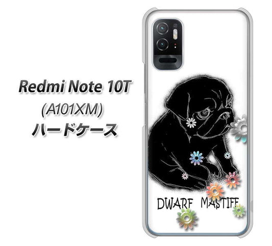 Redmi Note 10T A101XM SoftBank 高画質仕上げ 背面印刷 ハードケース【YD859 パグ05】